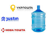 Бутиль для води полікарбонатний БУ 18,9 літрів без ручки з кришкою ПЕТ для кулера під помпу, фото 3