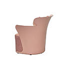 Лаунж крісло Elin рожеве з м'яким пуфом-сидінням і подушкою, фото 6