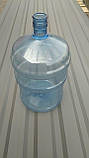 Бутиль для води полікарбонатний БУ 18,9 літрів без ручки з кришкою ПЕТ для кулера під помпу, фото 6