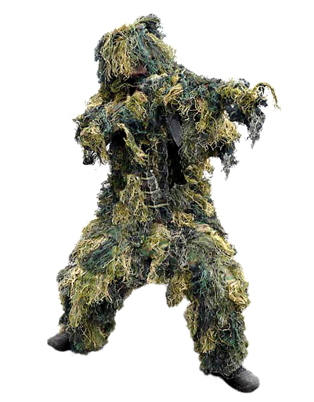 Костюм Маскувальний Mil-Tec Anti Fire Ghillie Suit 4 PC (Мара) Woodland, Поліестер