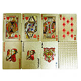 Золоті гральні картки Poker Gold, фото 3