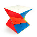 Скручений кубик Рубіка 3x3 Ju Xing Кольоровий, фото 2