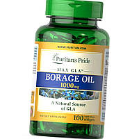 Олія огірковика Puritan's Pride  Borage Oil 1000 mg Max GLA 100 капсул