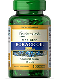Олія огірковика Puritan's Pride  Borage Oil 1000 mg Max GLA 100 капсул, фото 4