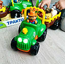 Дитячий музичний зелений трактор М5572 Limo Toy з причепом українською мовою, фото 2