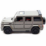 Металева машинка Mercedes-benz G65 "Гелендваген (Гелік) АВТОПТОМ" 1:24 світлом і звуком 7688MS, фото 7