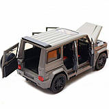Металева машинка Mercedes-benz G65 "Гелендваген (Гелік) АВТОПТОМ" 1:24 світлом і звуком 7688MS, фото 5