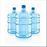Бутиль для води полікарбонатний БУ 18,9 літрів без ручки з кришкою ПЕТ для кулера під помпу, фото 4