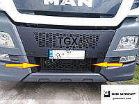 Защитная сетка интеркулера для Man TGX (2007-2020) нижняя 1 шт. черная