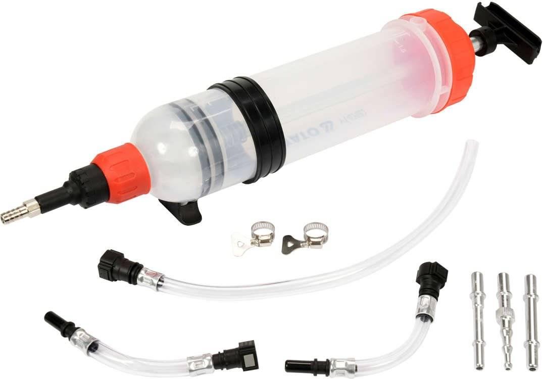 Шприц ручний для технічних рідин YATO 1,5 л з адаптерами