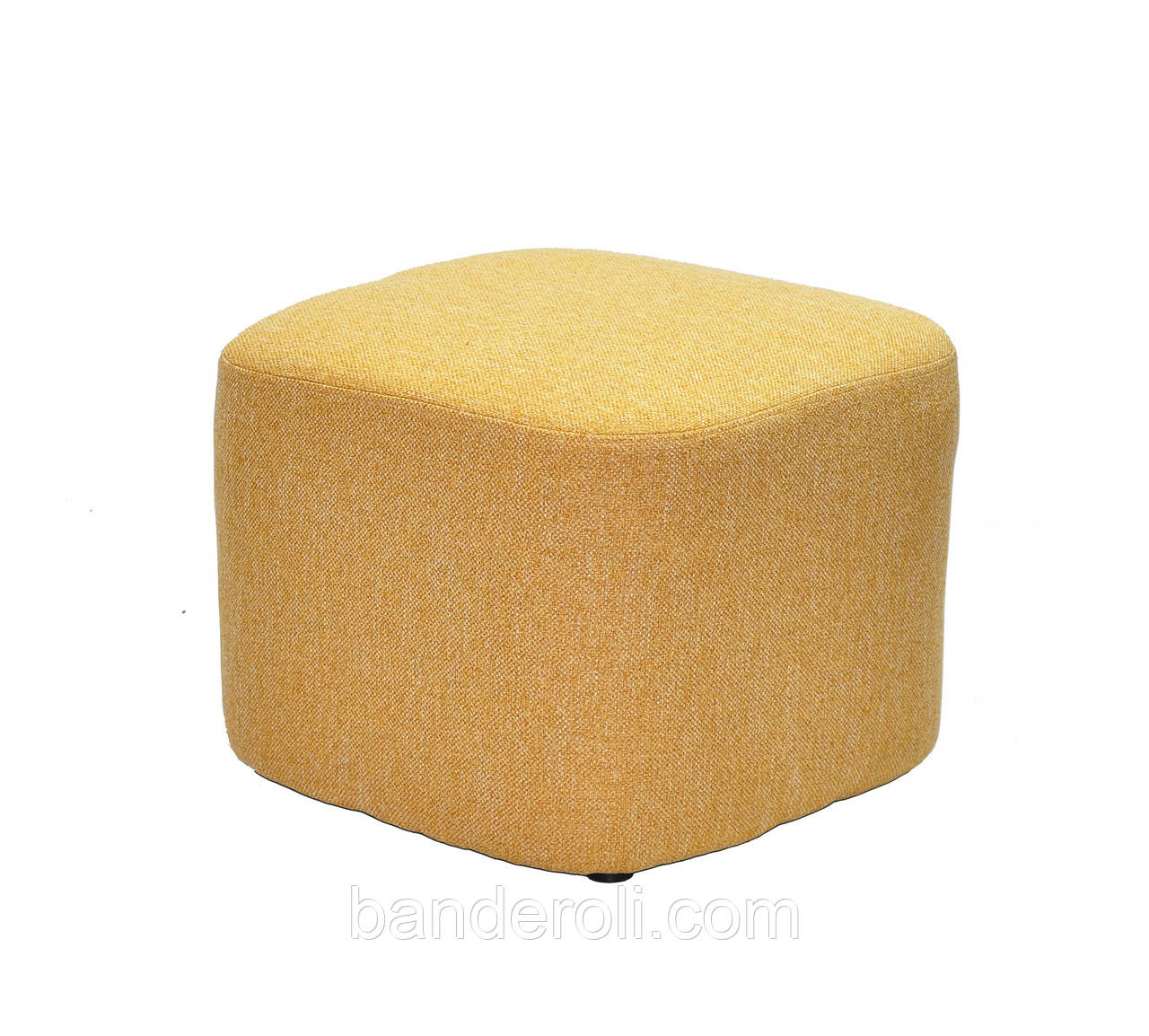 Пуф Elin жовтий м'який 540 x 540 x 400H, фото 1
