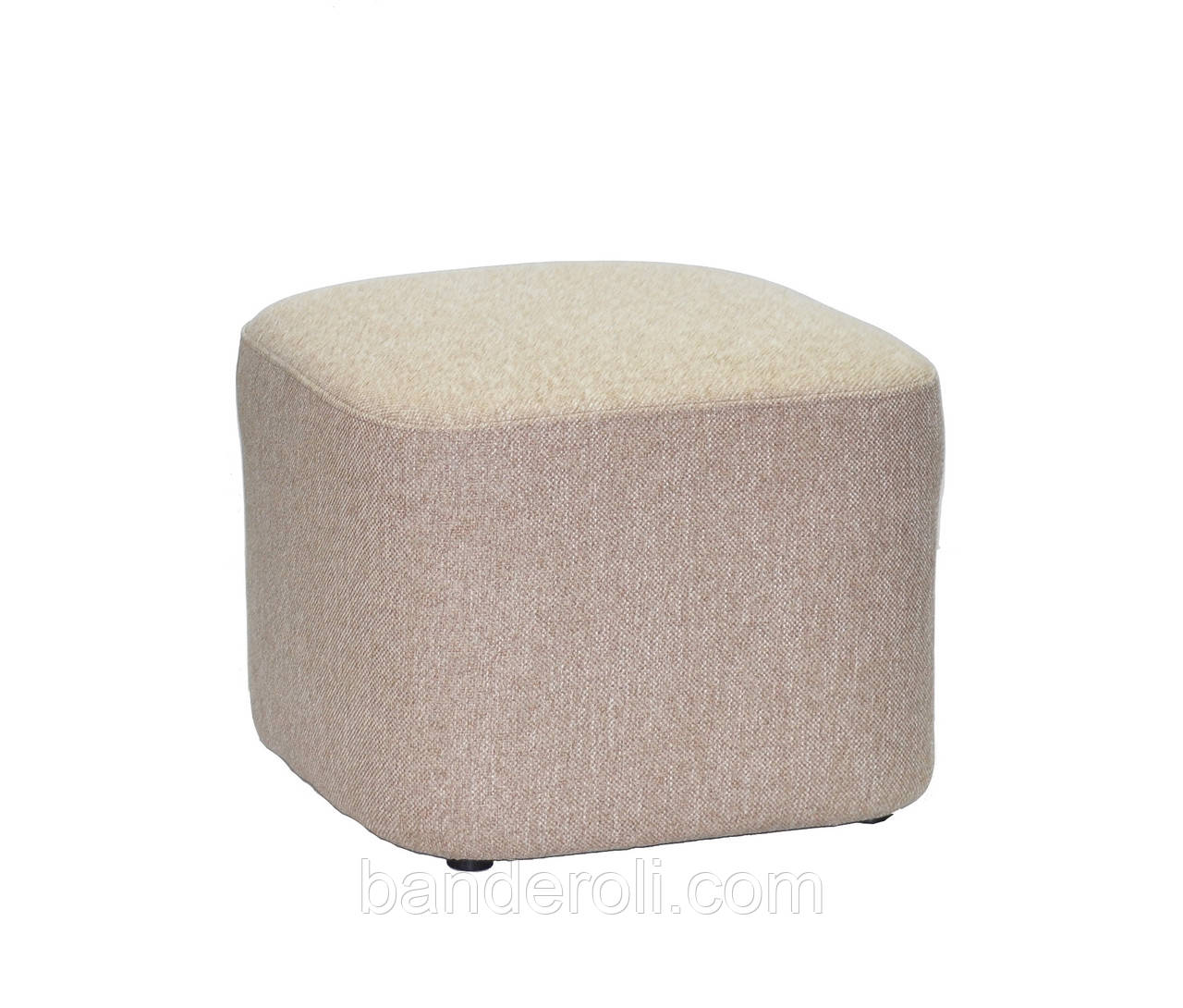Пуф Elin бежевий м'який 540 x 540 x 400H, фото 1