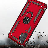 Протиударний чохол червоний до Samsung Galaxy A32 4G A325 Serge Ring ударостійкий чохол на магнітний тримач, фото 3