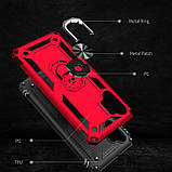 Протиударний чохол червоний до Samsung Galaxy A32 4G A325 Serge Ring ударостійкий чохол на магнітний тримач, фото 5