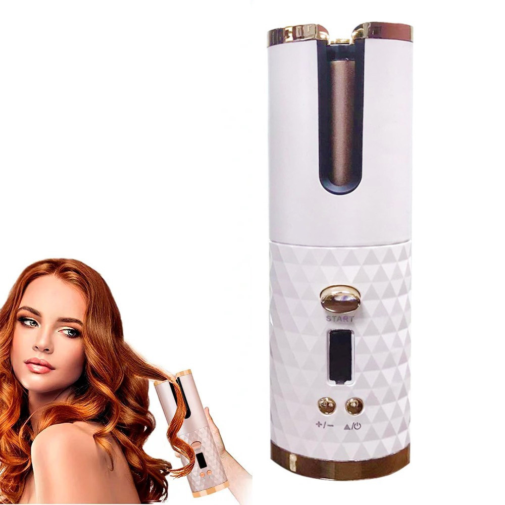 Бездротовий стайлер для завивання і вкладки волосся Ramindong Hair curler RD-060 ❖ Автобігуді White