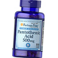 Пантотенова кислота вітамін В 5 Puritan's Pride Pantothenic Acid 500 mg 100 капсул