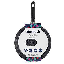 Сковорода млинна Ofenbach 28см з мармуровим покриттям для індукції і газу KM-10(1)0207MR
