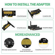 Adapter SSD M. 2 to PCI-e x4 NVMe, фото 5