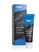 Водоотталкивающий крем для обуви Kaps Water Stop Cream, 75 мл (5 цветов на выбор)