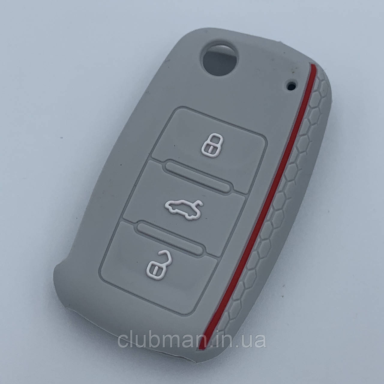 Силіконовий чохол для ключа VW Golf 4 5 6 7 Bora Jetta POLO MK4 MK6 Bora Passat B5 B6 сірий