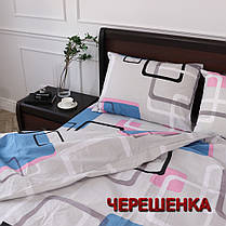 Полуторний набір постільної білизни 150*220 з Бязі "Gold" №151093 Черешенка™, фото 3