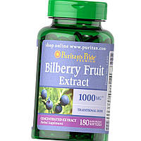 Экстракт черники Puritan's Pride Bilberry Fruit Extract 1000 mg 180 капс комплекс для здоровья глаз