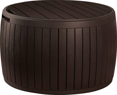 Садовий ящик - стіл KETER CIRCA WOOD 140 л, коричневий, фото 1