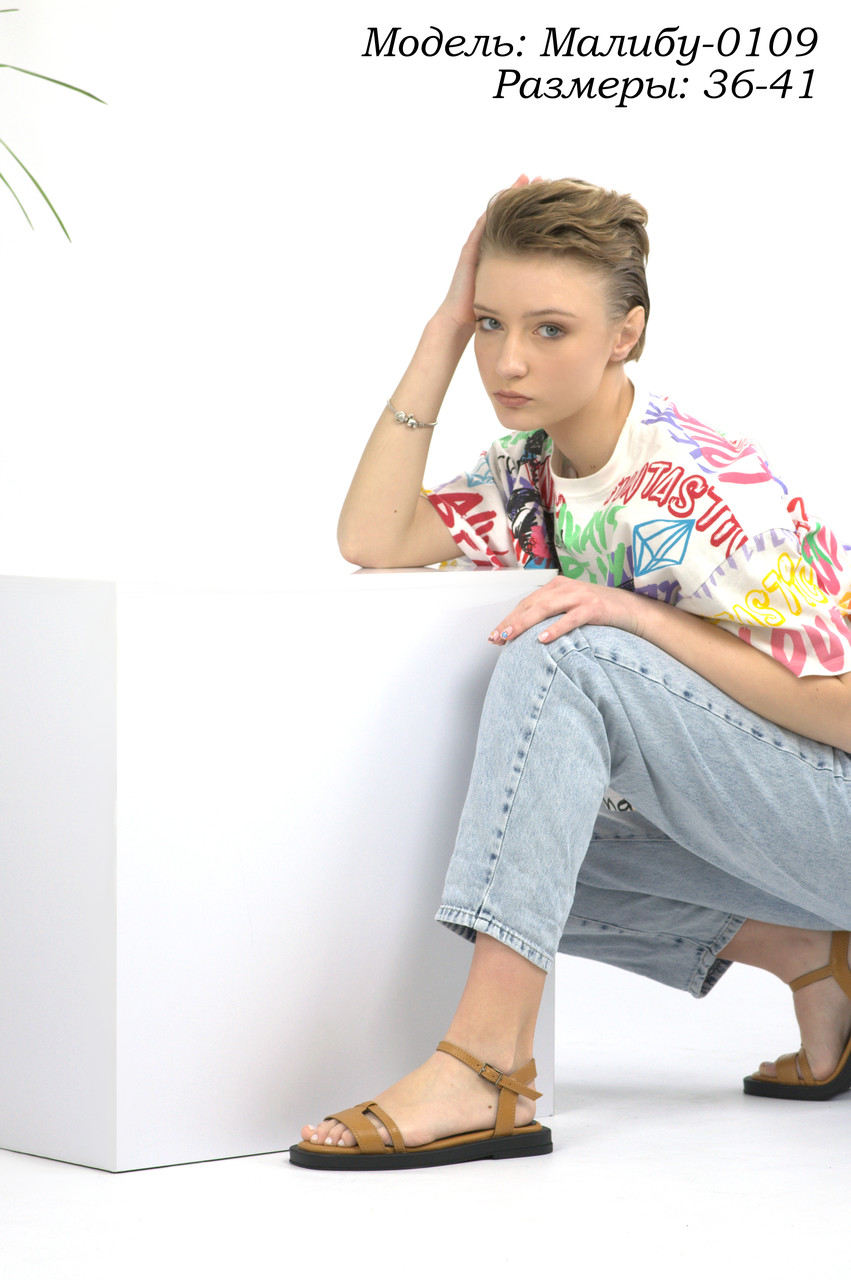 Літнє взуття з натуральної шкіри, фото 1