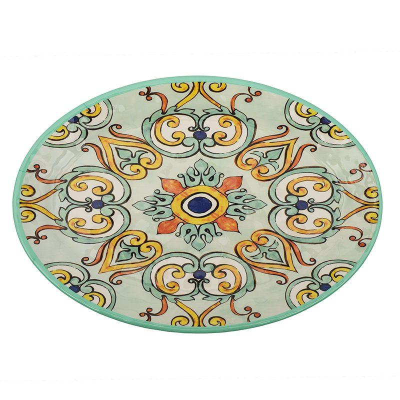 Овальне блюдо з ударостійкого меламіну з орнаментом Medicea Brandani, фото 1