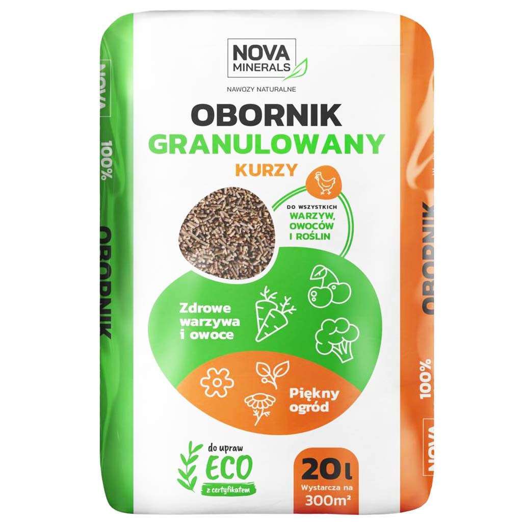 Nova Органическое удобрение - гранулированный куриный помет, 20л ...