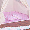 Дитячий намет (вігвам) Springos Tipi XXL TIP09 White/Pink, фото 2