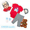 Силиконовая кукла пупс Reborn Doll Мальчик Даня 55 см Коллекционная виниловая кукла новорожденный младенец, фото 4