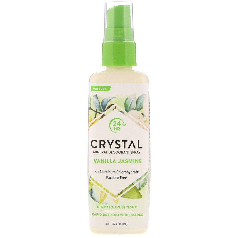 Crystal Body Deodorant, мінеральний дезодорант-спрей, із запахом ванілі і жасмину,118 мл