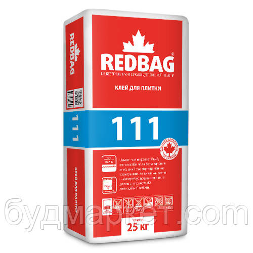 Клей для плитки 111 Redbag 25 кг (48 шт/палета)