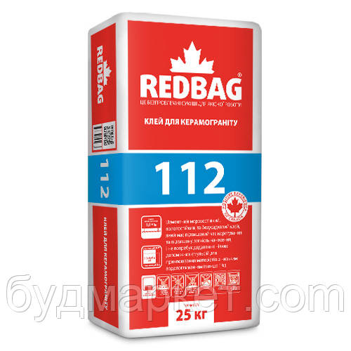 Клей для керамограніту 112 Redbag 25 кг (48 шт/палета)