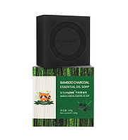 Мыло ручной работы SERSANLOVE Bamboo Charcoal Essential Oil Soap с эфирным маслом бамбукового угля 100 гр