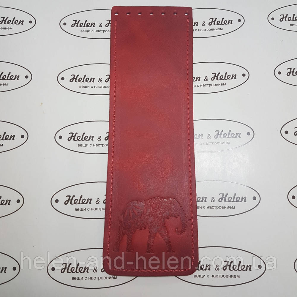 Клапан сумки вузький. "Слон". Колір "Червоний", фото 1