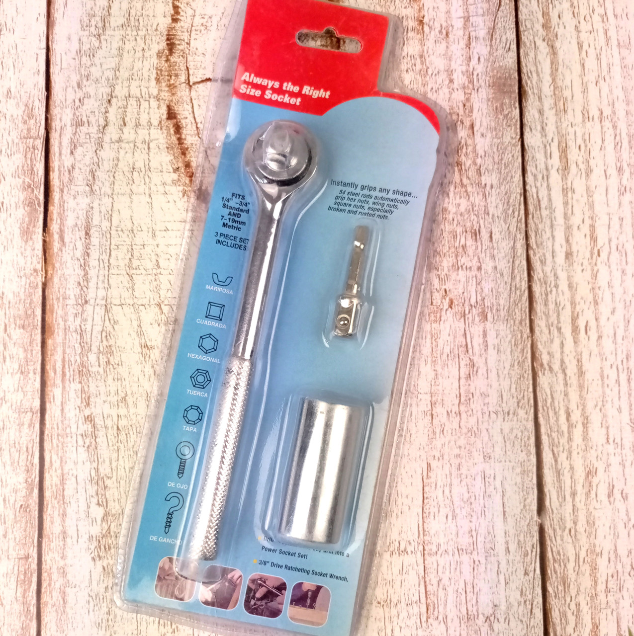 Универсальный ручной гаечный торцевой ключ Gator Grip ключ с трещеткой из нержавеющей стали ФОТО - фото 1 - id-p1425866406