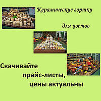 Керамічні горщики для квітів, вироби з кераміки