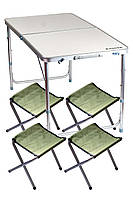 Стіл + 4 стільці для пікніка Ranger Набори туристичних складаних меблів Кемпінговий стіл валіза зі стільцями