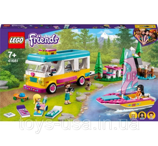 Лего Lego Friends Лісовий будинок на колесах і вітрильний човен 41681, фото 1
