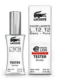 Тестер Premium Class чоловічий Lacoste eau de lacoste L.12.12 Blanc - Pure, 60 мл