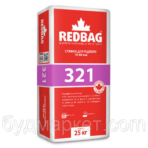 Стяжка для підлоги 321 Redbag 25 кг (48 шт/паллета)