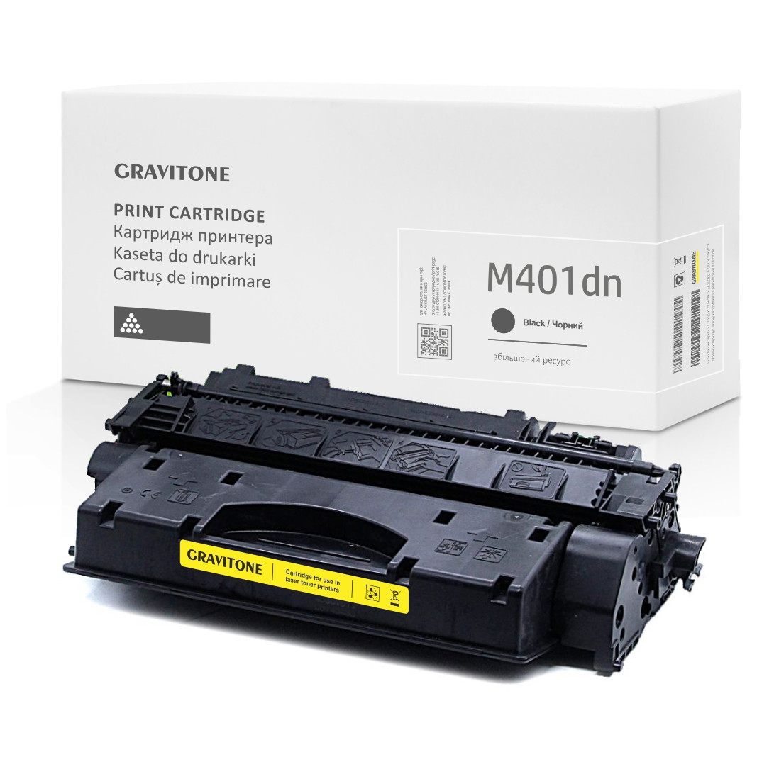Сумісний Картридж HP LaserJet Pro M401dn (M401dne) підвищений ресурс, 6.900 стор., аналог від Gravitone