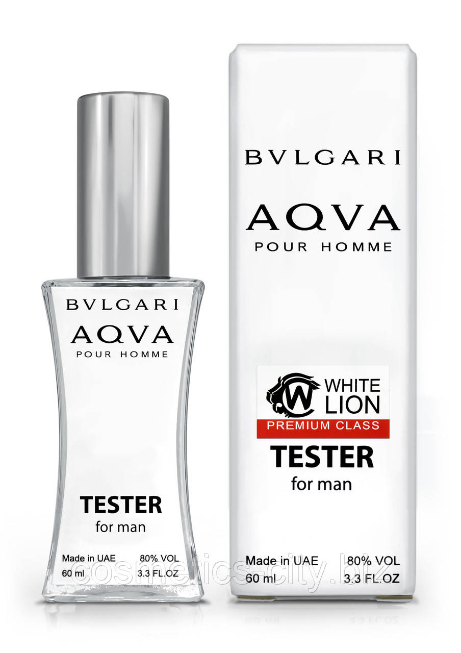 Тестер Premium Class чоловічий Bvlgari Aqua Pour Homme, 60 мл.