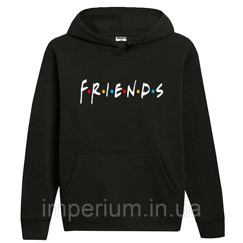 Чорне худі friends | стильна толстовка