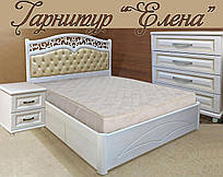 Спальний гарнітур "Олена" меблі для спальні. Біла, гарна, дерев'яна спальня