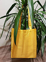 Эко сумка желтая саржа 36х0х40 см (печать на еко сумках, печать на ЭКО сумках, Эко сумки оптом !)