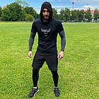 Чоловічий компресійний одяг Under Armour 4в1: Рашгард, Легінси, Шорти, Футболка. Термо костюм, фото 6