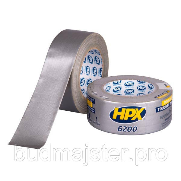Стрічка армована HPX 6200 срібляста 48мм х 50м